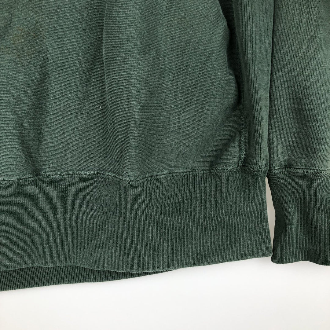 90'S Champion Reverse Weave Embroidered Tag Ohio University College Sweatshirt, Made in USA, Men's XL equivalent. cotton Green type dark green Vintage Second Hand
