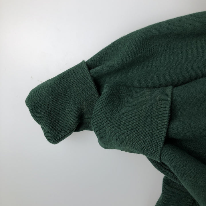 90'S Champion Reverse Weave Sweatshirt with Embroidered Tag and One-Point Logo, Made in USA, Men's Size XXL cotton Green type dark green Vintage Second Hand