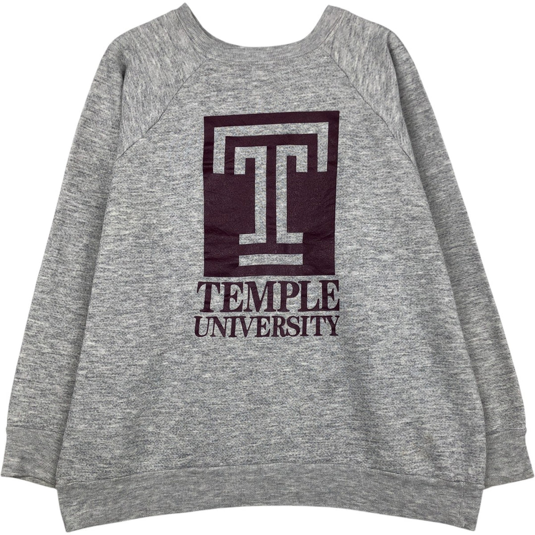 80'S Champion Tricot Tag College Sweatshirt, Made in USA, Men's XL, Vintage cotton gray type Vintage Second Hand
