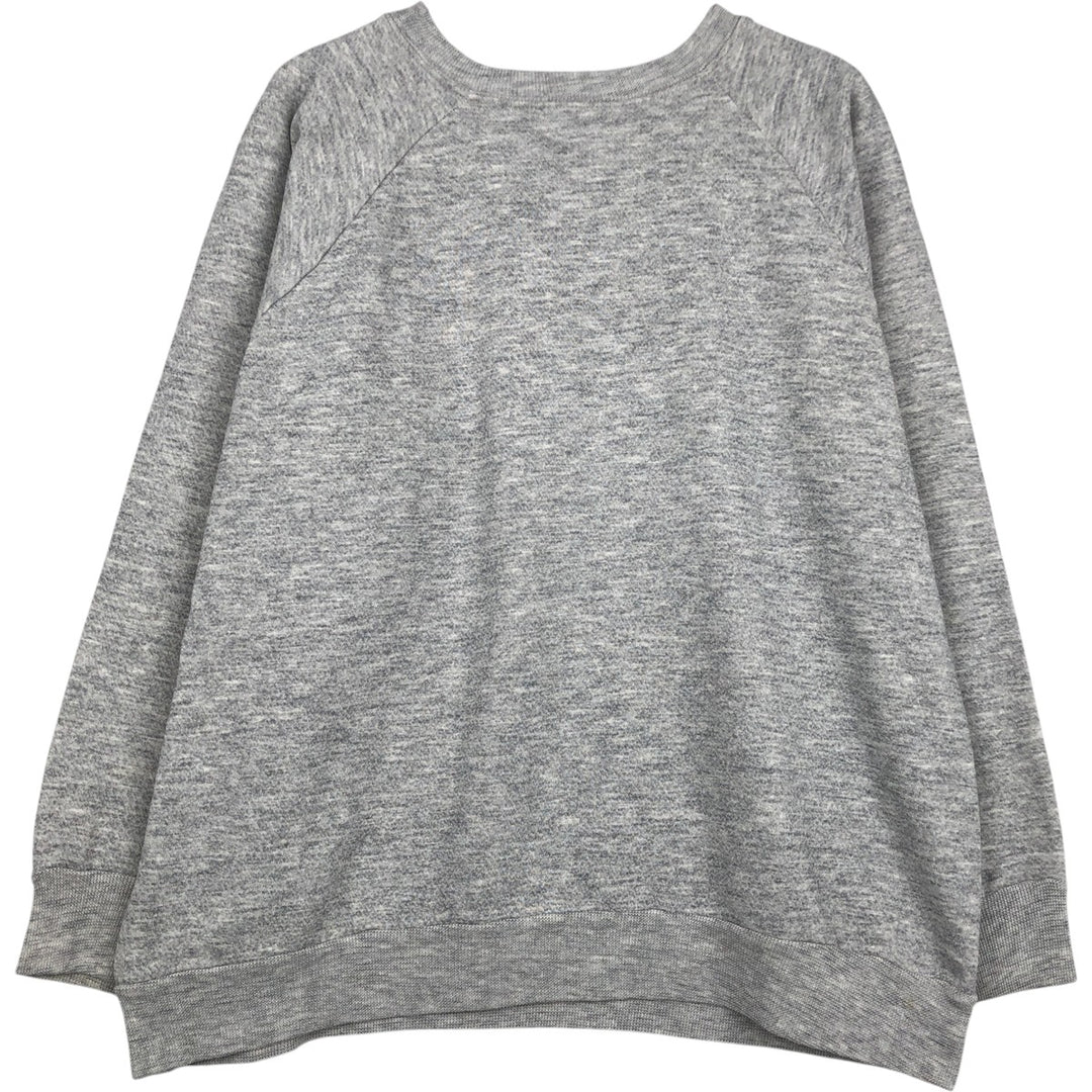 80'S Champion Tricot Tag College Sweatshirt, Made in USA, Men's XL, Vintage cotton gray type Vintage Second Hand