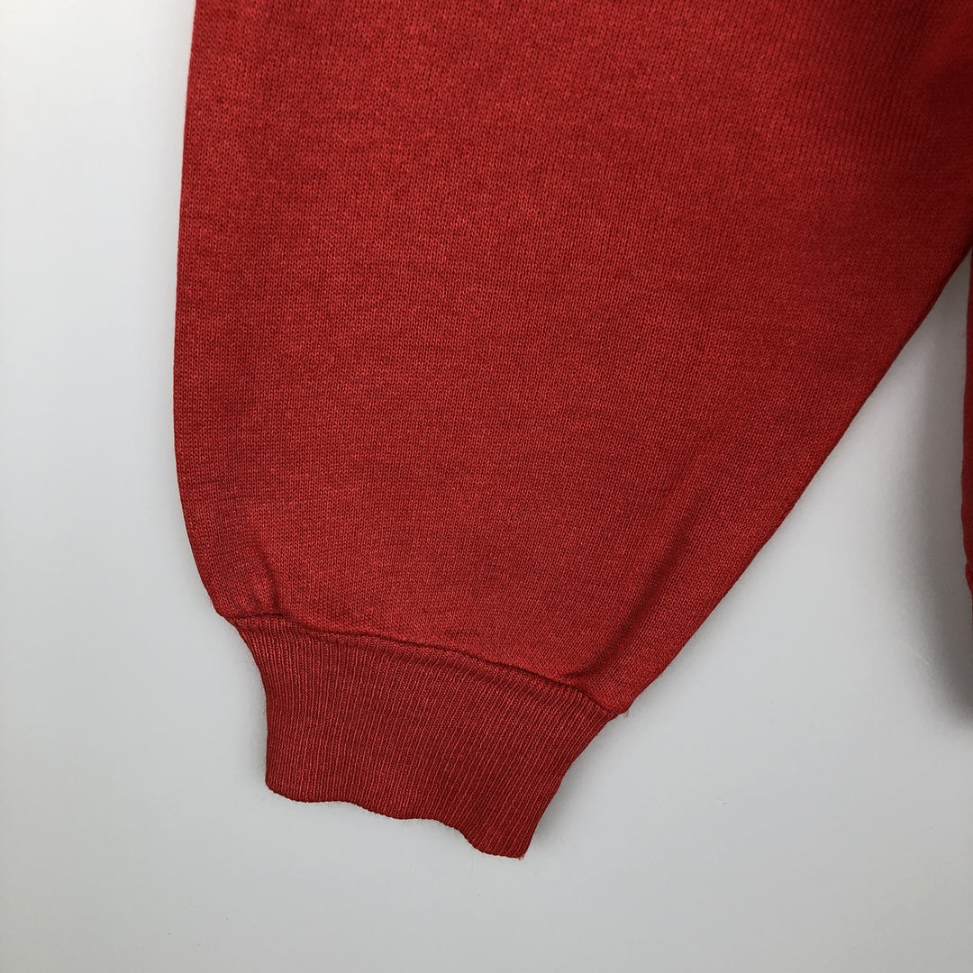 80'S Champion Ohio State College Sweatshirt, Made in USA, Men's XL equivalent. acrylic red type Vintage Second Hand