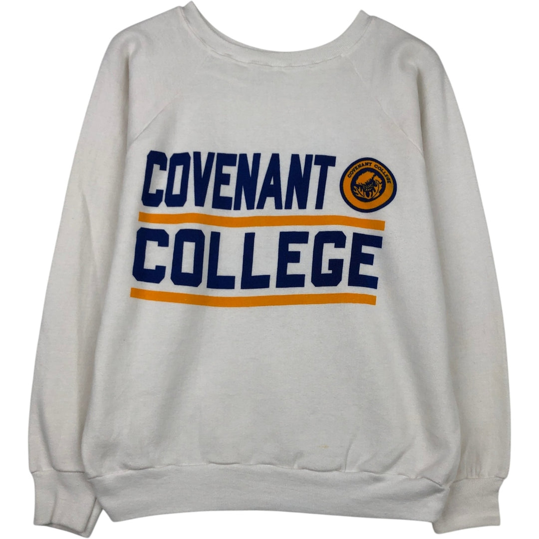 Vintage 1980'S Champion Trico Tag College Sweatshirt, Made in USA, Men's Size L polyester white type Vintage Second Hand