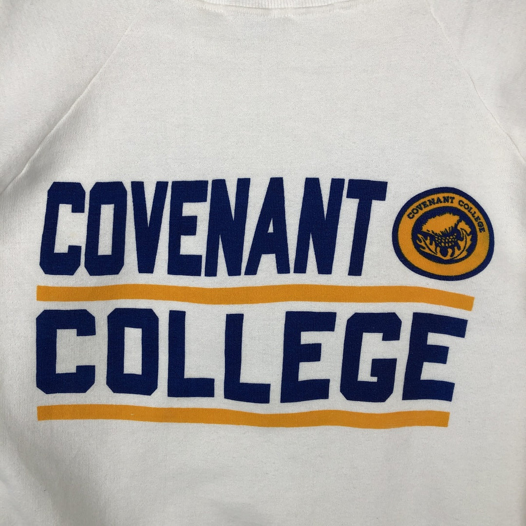 Vintage 1980'S Champion Trico Tag College Sweatshirt, Made in USA, Men's Size L polyester white type Vintage Second Hand