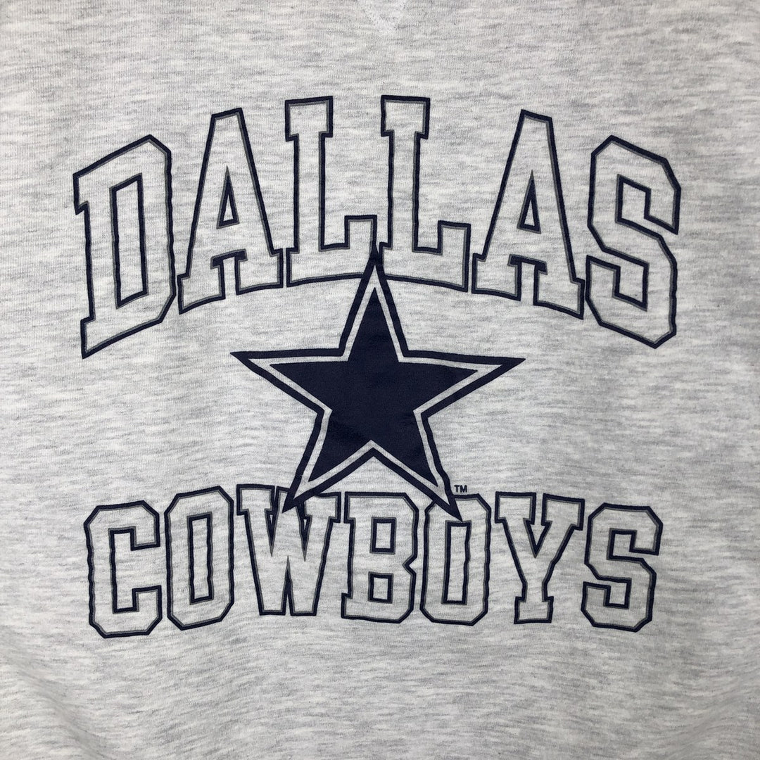 90'S Champion NFL Dallas Cowboys Sweatshirt, Made in USA, Men's XXL equivalent, Vintage cotton gray type Vintage Second Hand