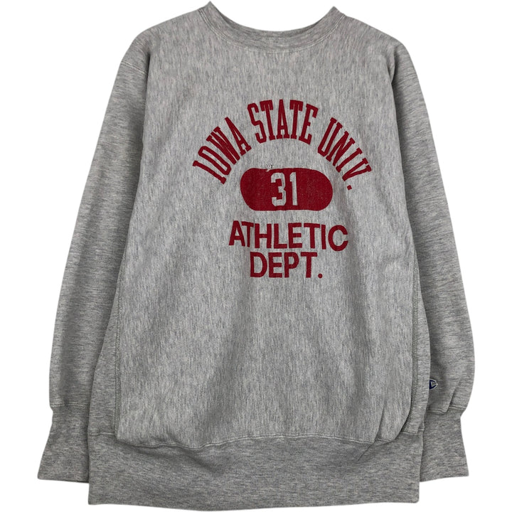 Champion Reverse Weave Embroidered Tag Ohio State University College Sweatshirt, Made in USA, Men's XL (approx.) cotton gray type Vintage Second Hand