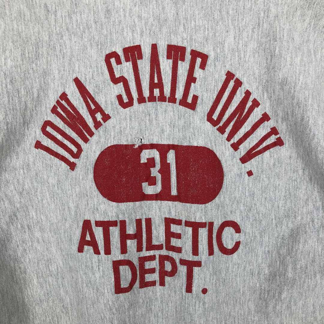 Champion Reverse Weave Embroidered Tag Ohio State University College Sweatshirt, Made in USA, Men's XL (approx.) cotton gray type Vintage Second Hand