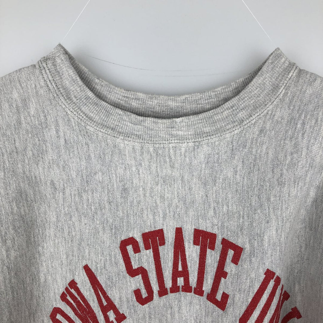 Champion Reverse Weave Embroidered Tag Ohio State University College Sweatshirt, Made in USA, Men's XL (approx.) cotton gray type Vintage Second Hand