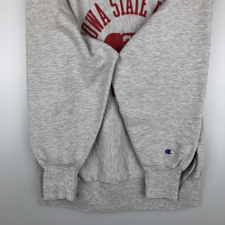 Champion Reverse Weave Embroidered Tag Ohio State University College Sweatshirt, Made in USA, Men's XL (approx.) cotton gray type Vintage Second Hand