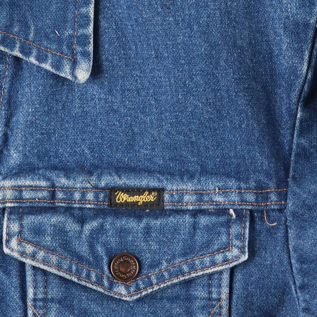 Wrangler Denim Jacket, G-Jean, Men's M size cotton blue type Vintage Second Hand