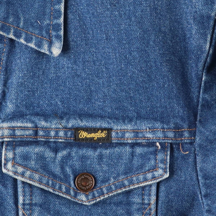 Wrangler Denim Jacket, G-Jean, Men's M size cotton blue type Vintage Second Hand