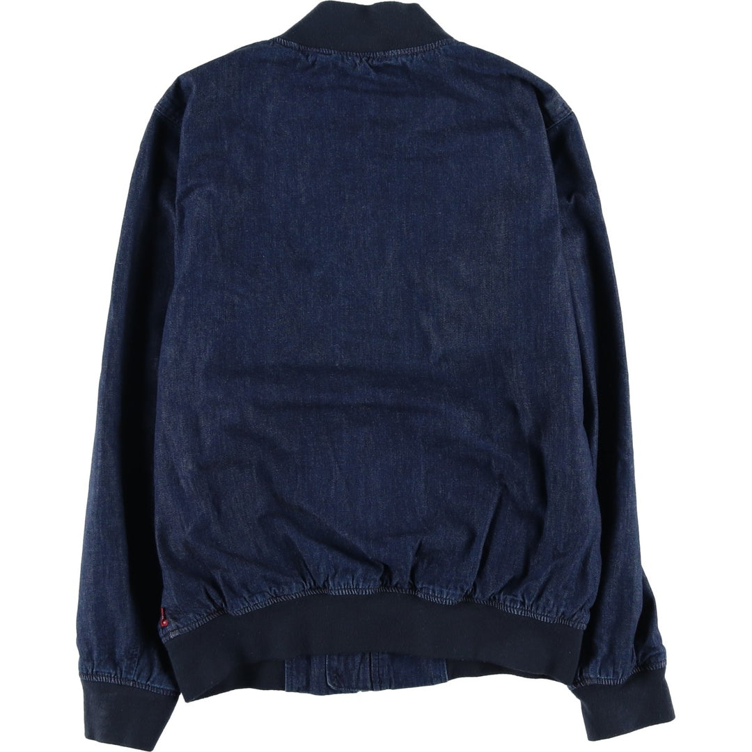 Dark navy Levi's denim blouson, men's size S. cotton blue type Vintage Second Hand