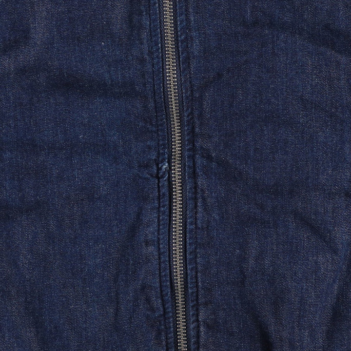 Dark navy Levi's denim blouson, men's size S. cotton blue type Vintage Second Hand