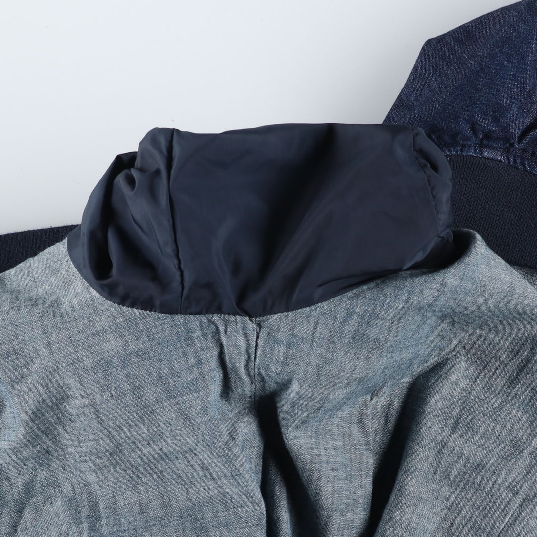Dark navy Levi's denim blouson, men's size S. cotton blue type Vintage Second Hand