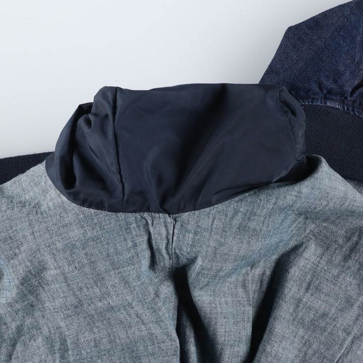 Dark navy Levi's denim blouson, men's size S. cotton blue type Vintage Second Hand