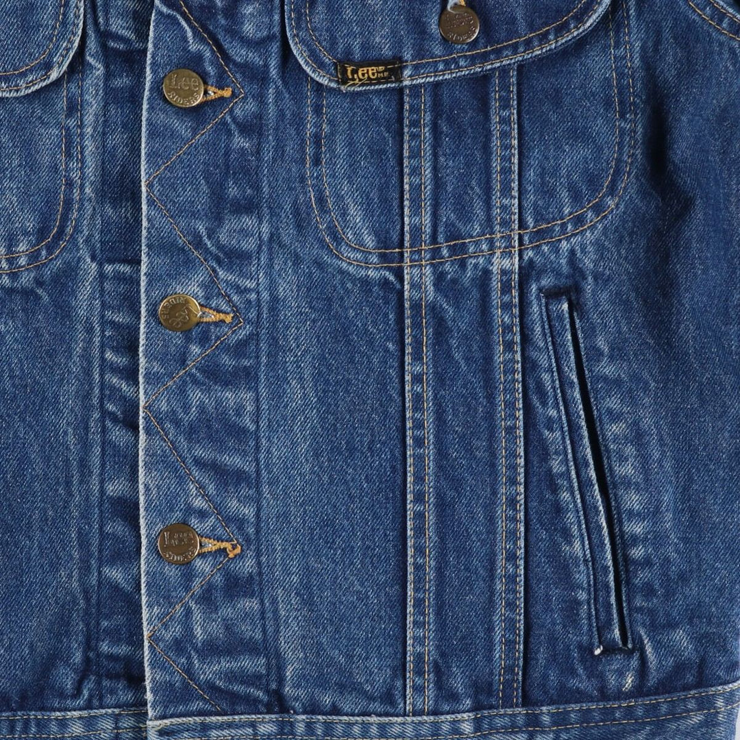 1980'S Lee RIDERS denim jacket, black tag, made in USA, men's size M equivalent, vintage. cotton blue type Vintage Second Hand