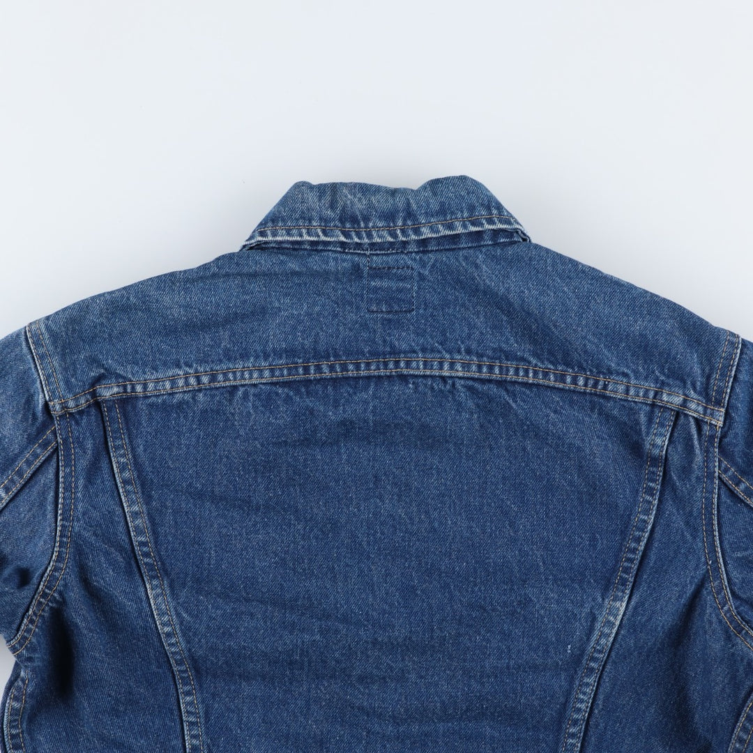 1980'S Lee RIDERS denim jacket, black tag, made in USA, men's size M equivalent, vintage. cotton blue type Vintage Second Hand
