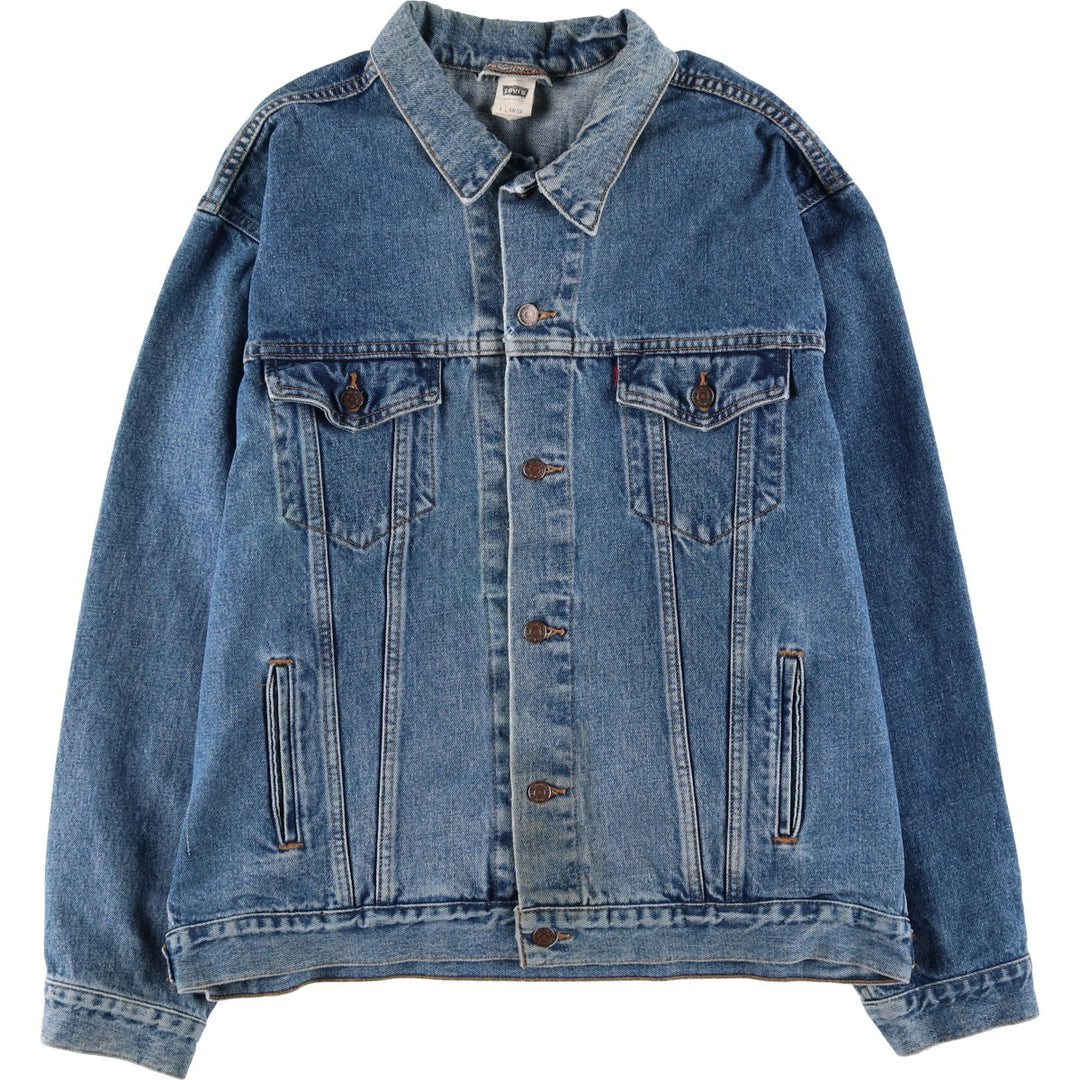 90'S Levi's 70507-4890 Denim Jacket, Men's Size XL, Vintage cotton blue type Vintage Second Hand
