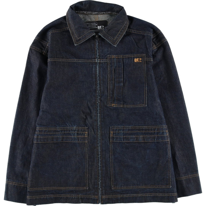 2000'S Nike Limited Edition Denim Jacket, Men's Size XL cotton navy blue type Vintage Second Hand