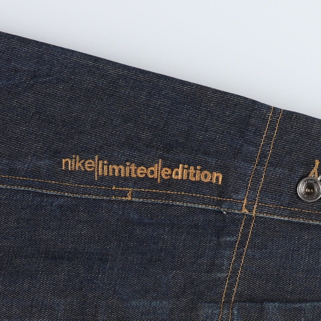 2000'S Nike Limited Edition Denim Jacket, Men's Size XL cotton navy blue type Vintage Second Hand