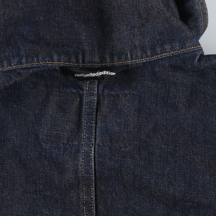 2000'S Nike Limited Edition Denim Jacket, Men's Size XL cotton navy blue type Vintage Second Hand