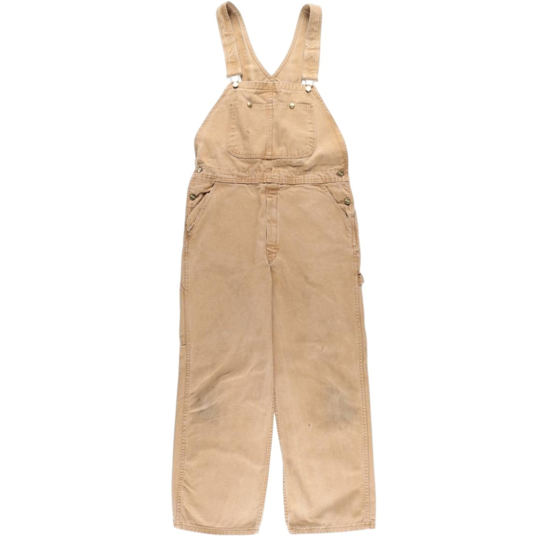 Dickies Duck Overalls Men's Size W36 cotton beige type brown Vintage Second Hand