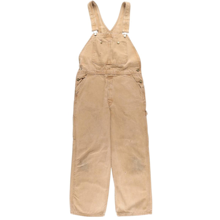 Dickies Duck Overalls Men's Size W36 cotton beige type brown Vintage Second Hand