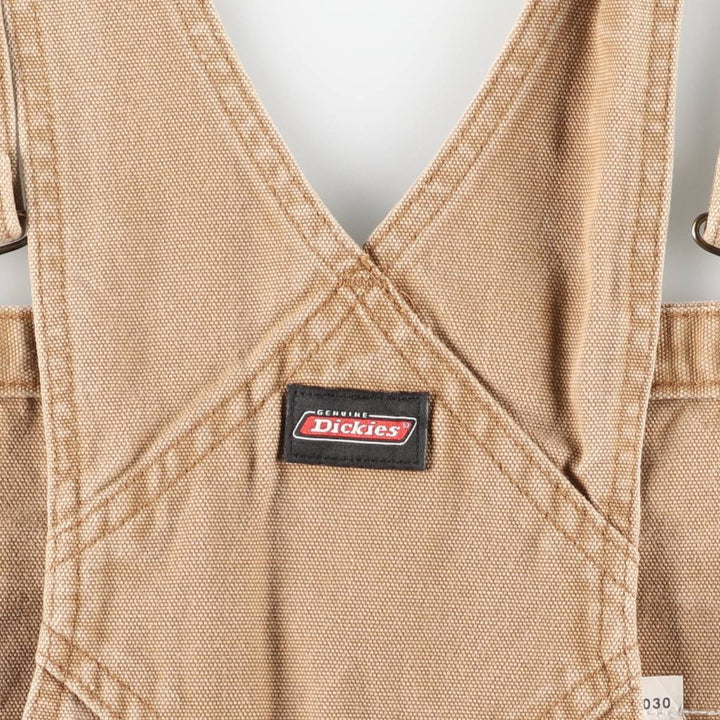Dickies Duck Overalls Men's Size W36 cotton beige type brown Vintage Second Hand
