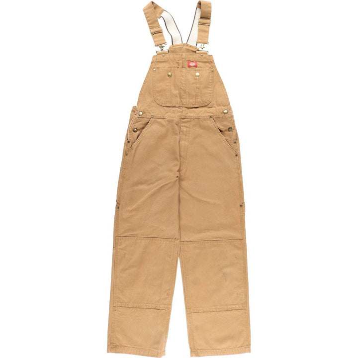 Dickies duck overalls, men's size W33 (approx.) cotton brown type Vintage Second Hand