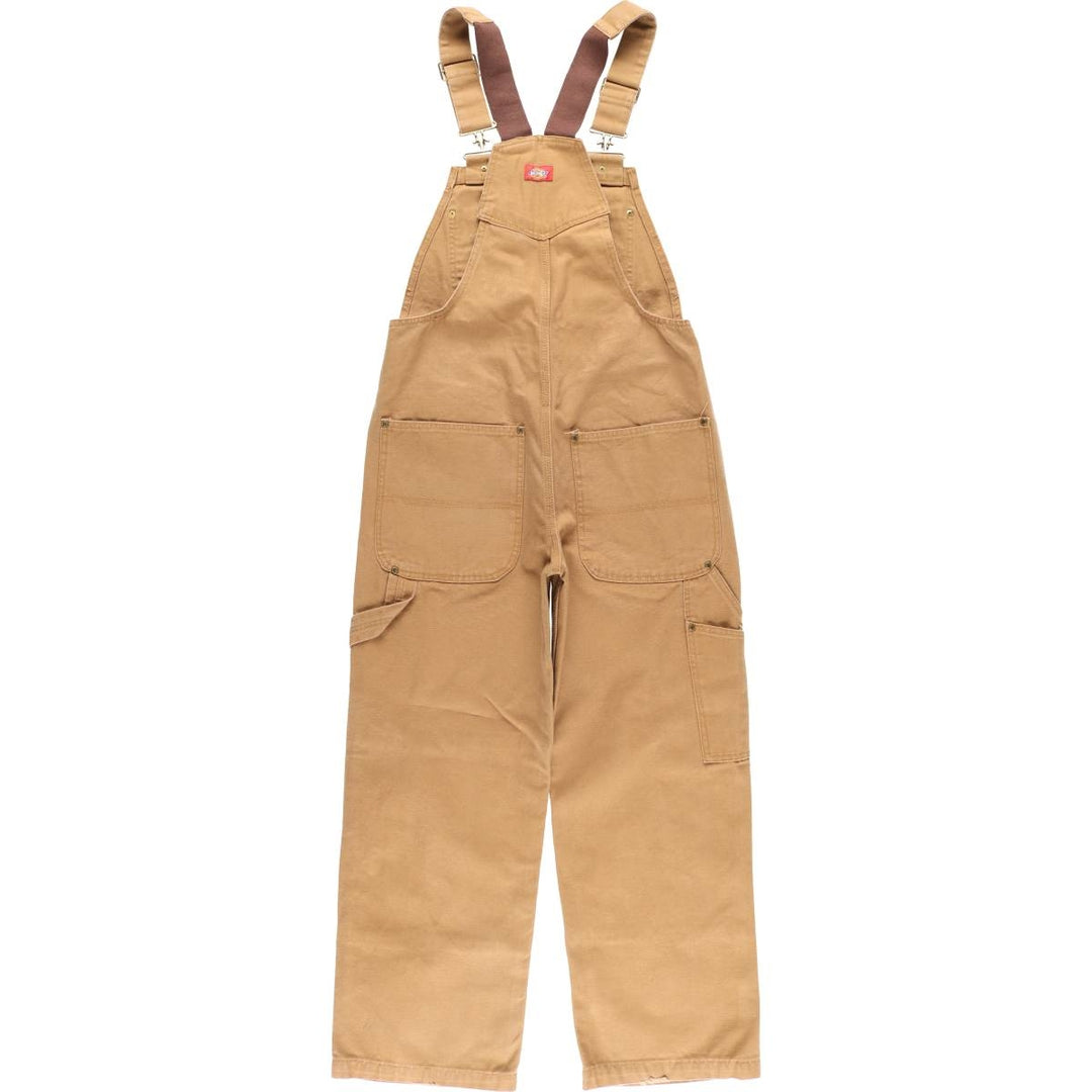 Dickies duck overalls, men's size W33 (approx.) cotton brown type Vintage Second Hand