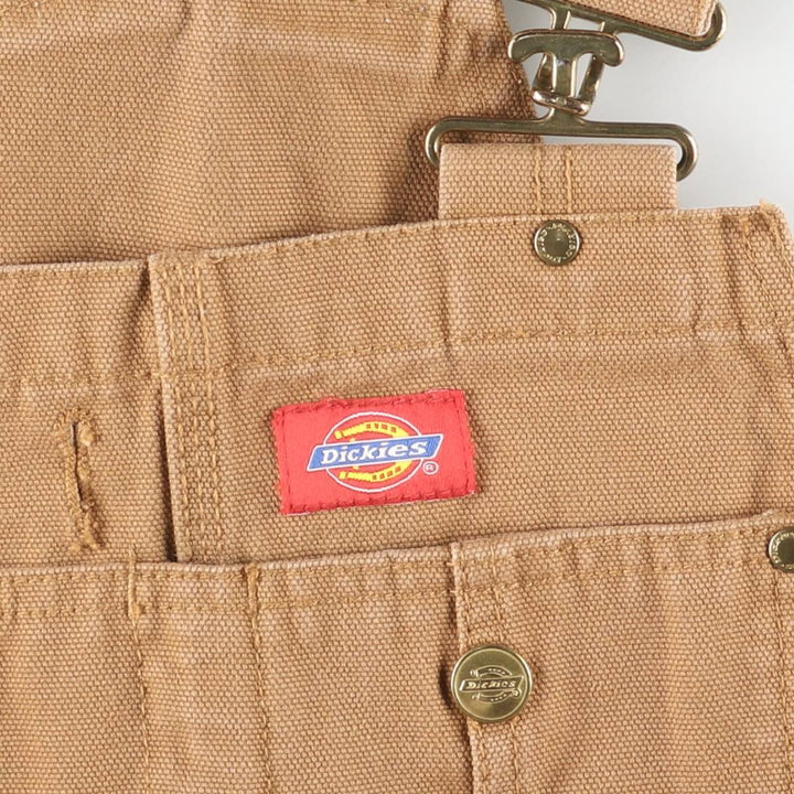 Dickies duck overalls, men's size W33 (approx.) cotton brown type Vintage Second Hand