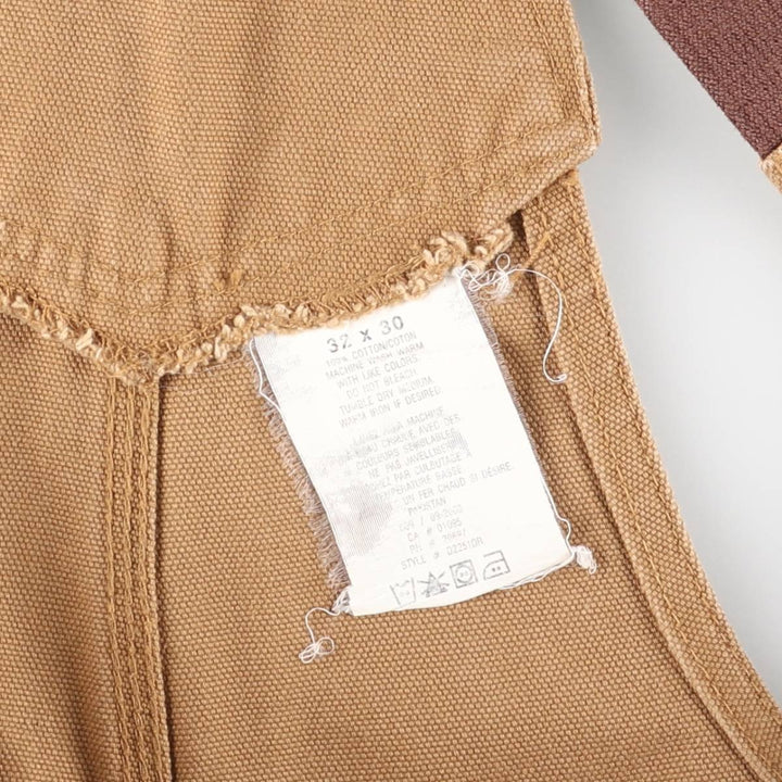 Dickies duck overalls, men's size W33 (approx.) cotton brown type Vintage Second Hand