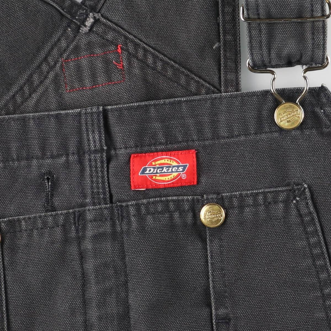 Dickies Big Size Duck Canvas Overalls for Men (equivalent to W40) unclear black type Vintage Second Hand