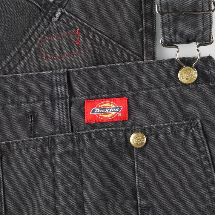 Dickies Big Size Duck Canvas Overalls for Men (equivalent to W40) unclear black type Vintage Second Hand