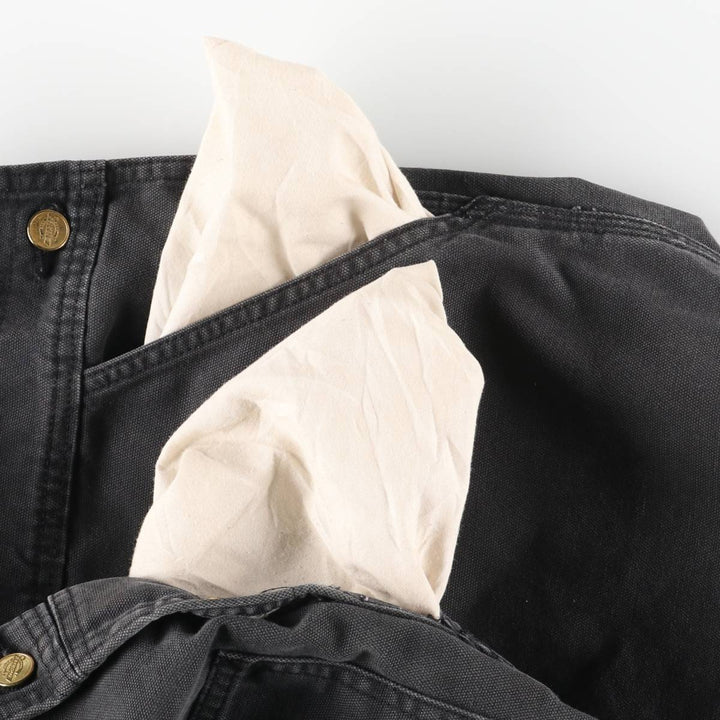 Dickies Big Size Duck Canvas Overalls for Men (equivalent to W40) unclear black type Vintage Second Hand