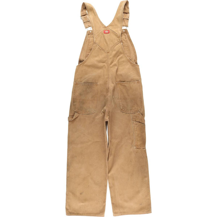 Dickies duck overalls, men's size W32 (approx.) cotton brown type Vintage Second Hand