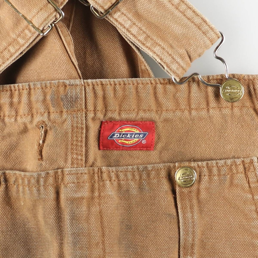 Dickies duck overalls, men's size W32 (approx.) cotton brown type Vintage Second Hand
