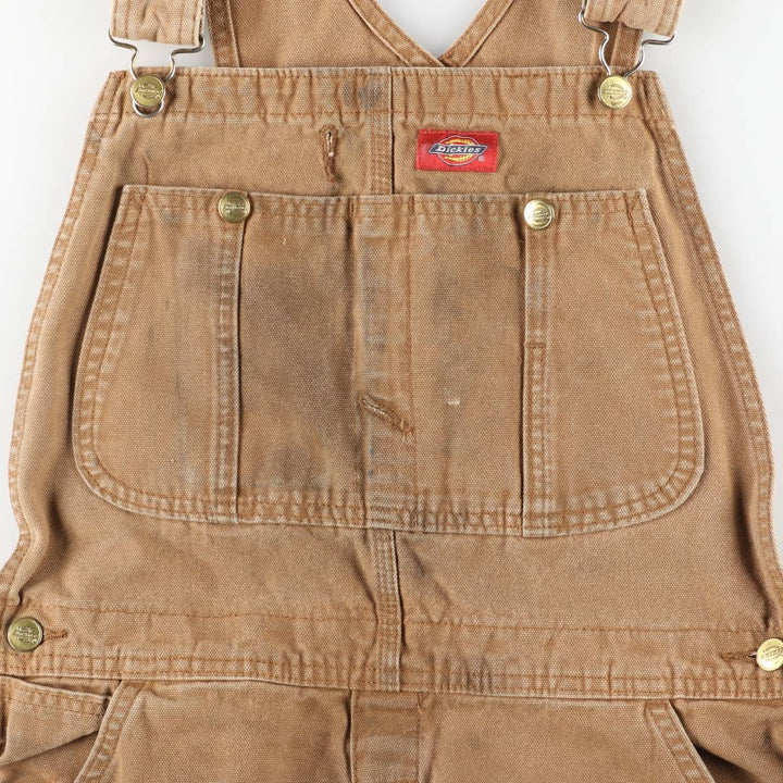 Dickies duck overalls, men's size W32 (approx.) cotton brown type Vintage Second Hand