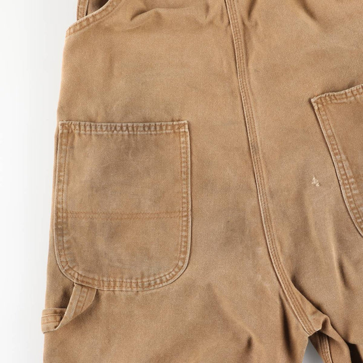 Dickies duck overalls, men's size W32 (approx.) cotton brown type Vintage Second Hand