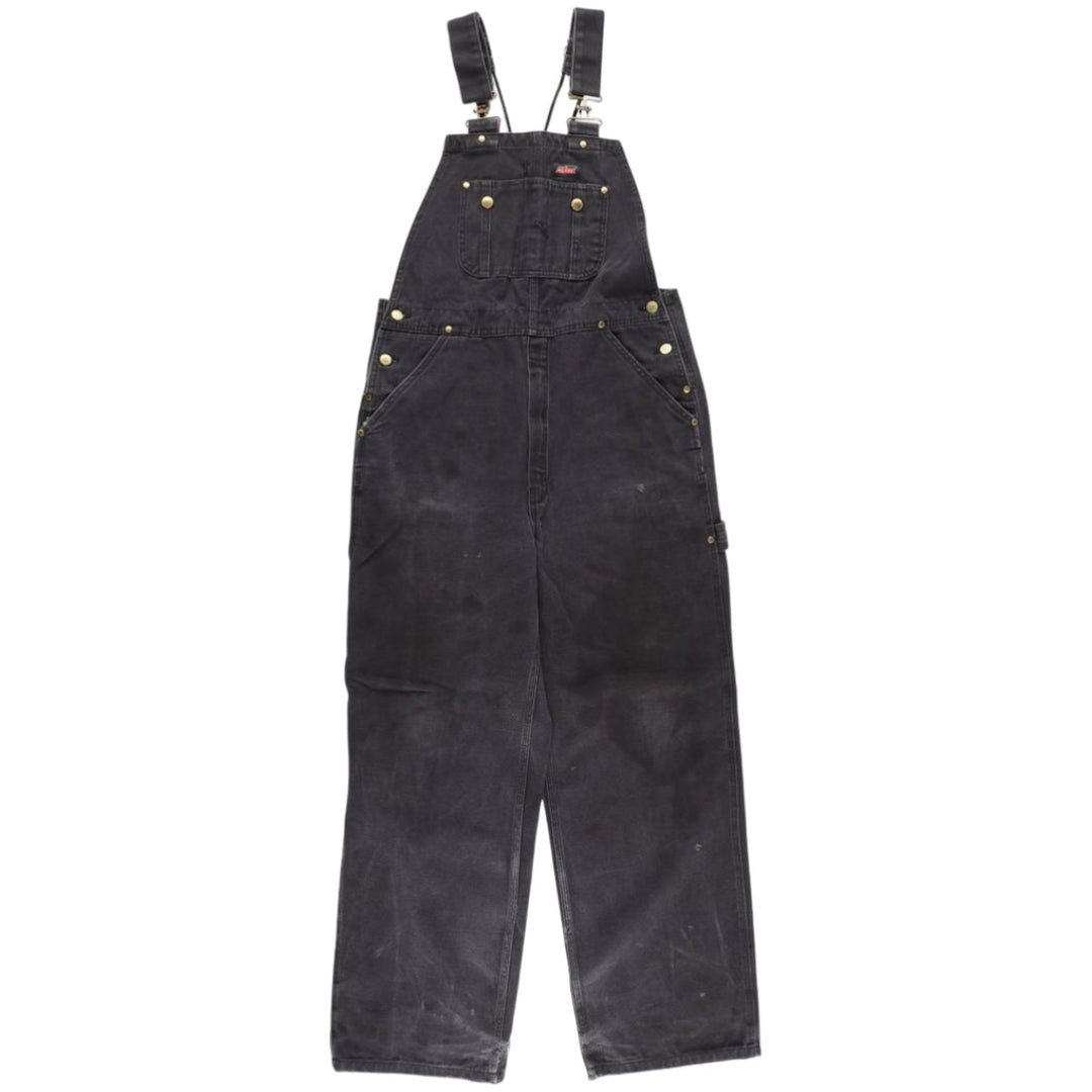 Dickies Duck Overalls Men's Size W35 cotton black type Vintage Second Hand