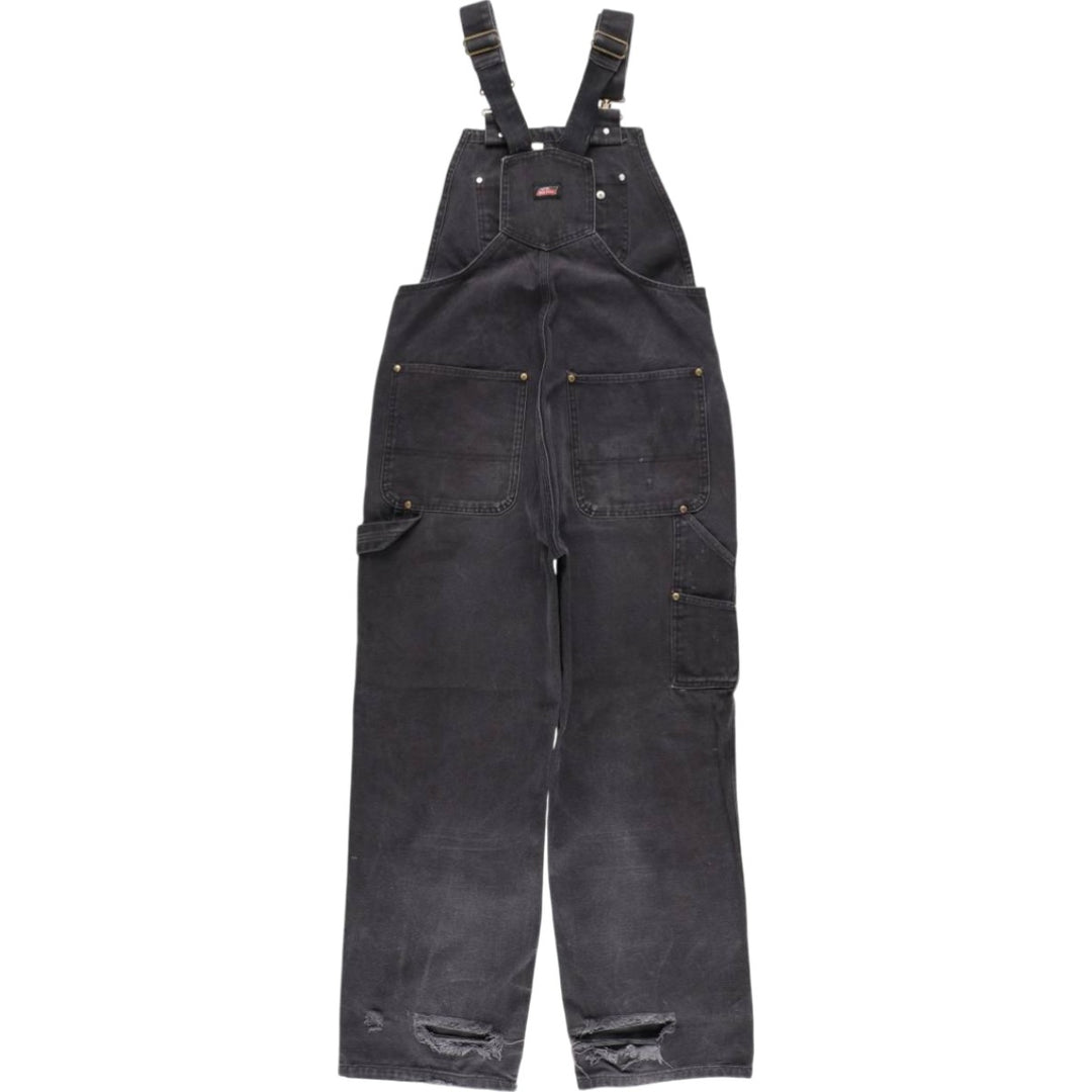 Dickies Duck Overalls Men's Size W35 cotton black type Vintage Second Hand
