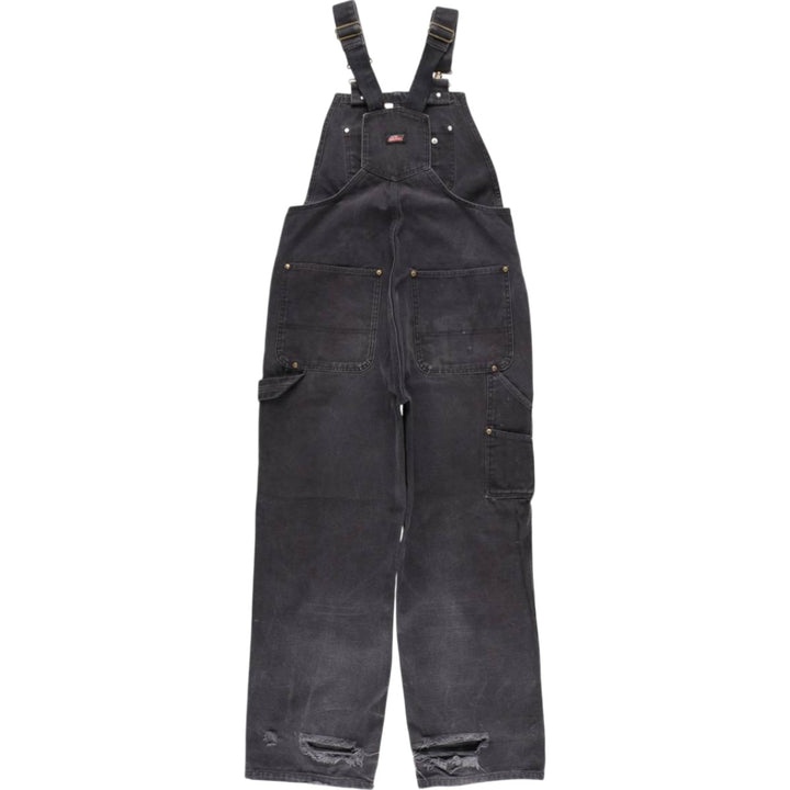 Dickies Duck Overalls Men's Size W35 cotton black type Vintage Second Hand