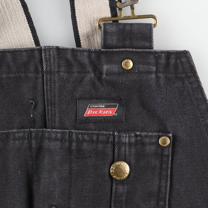 Dickies Duck Overalls Men's Size W35 cotton black type Vintage Second Hand