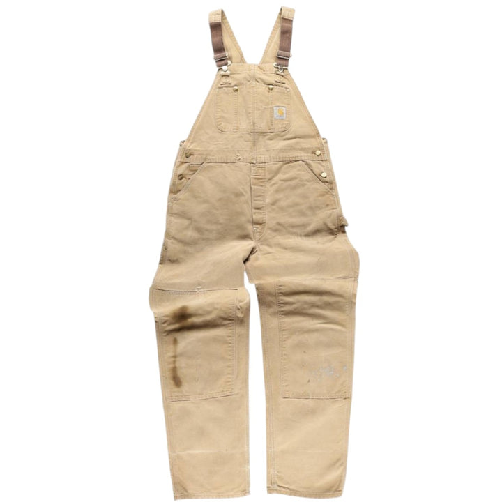 Carhartt Double Knee Duck Overalls for Men (W37 equivalent) unclear Beige type Vintage Second Hand