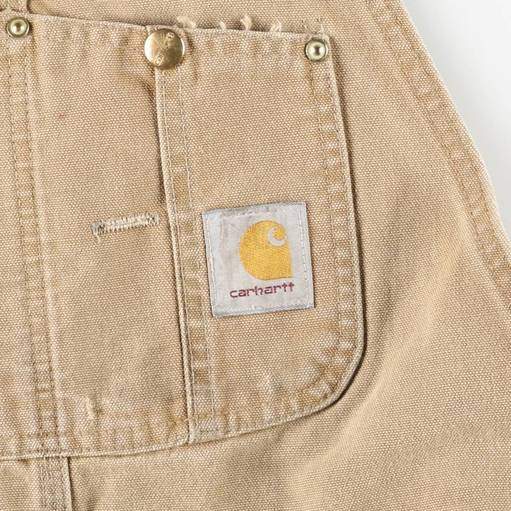 Carhartt Double Knee Duck Overalls for Men (W37 equivalent) unclear Beige type Vintage Second Hand