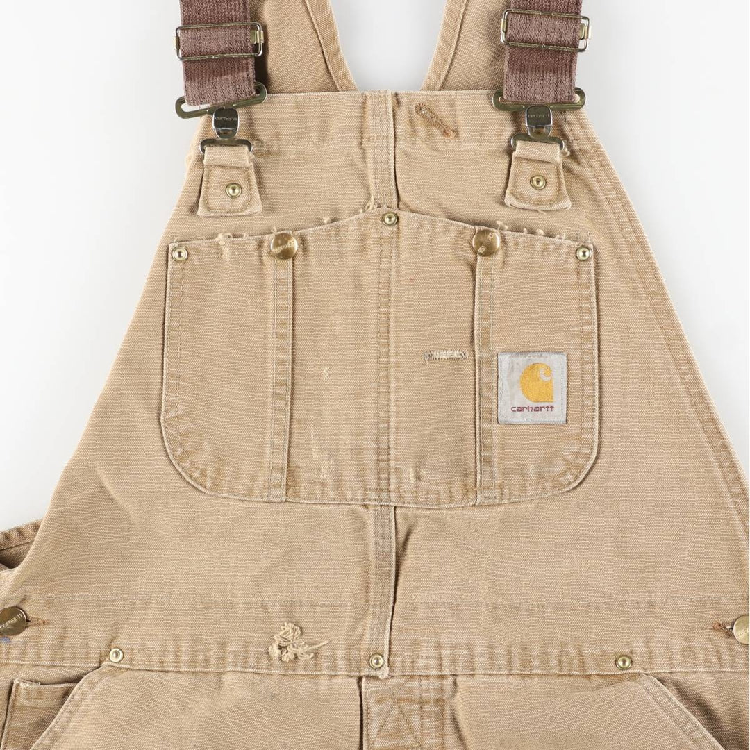 Carhartt Double Knee Duck Overalls for Men (W37 equivalent) unclear Beige type Vintage Second Hand