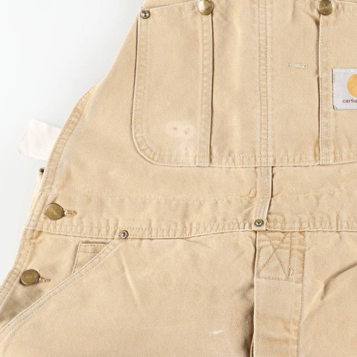 Carhartt Double Knee Duck Overalls for Men (W36 equivalent) unclear beige type brown Vintage Second Hand