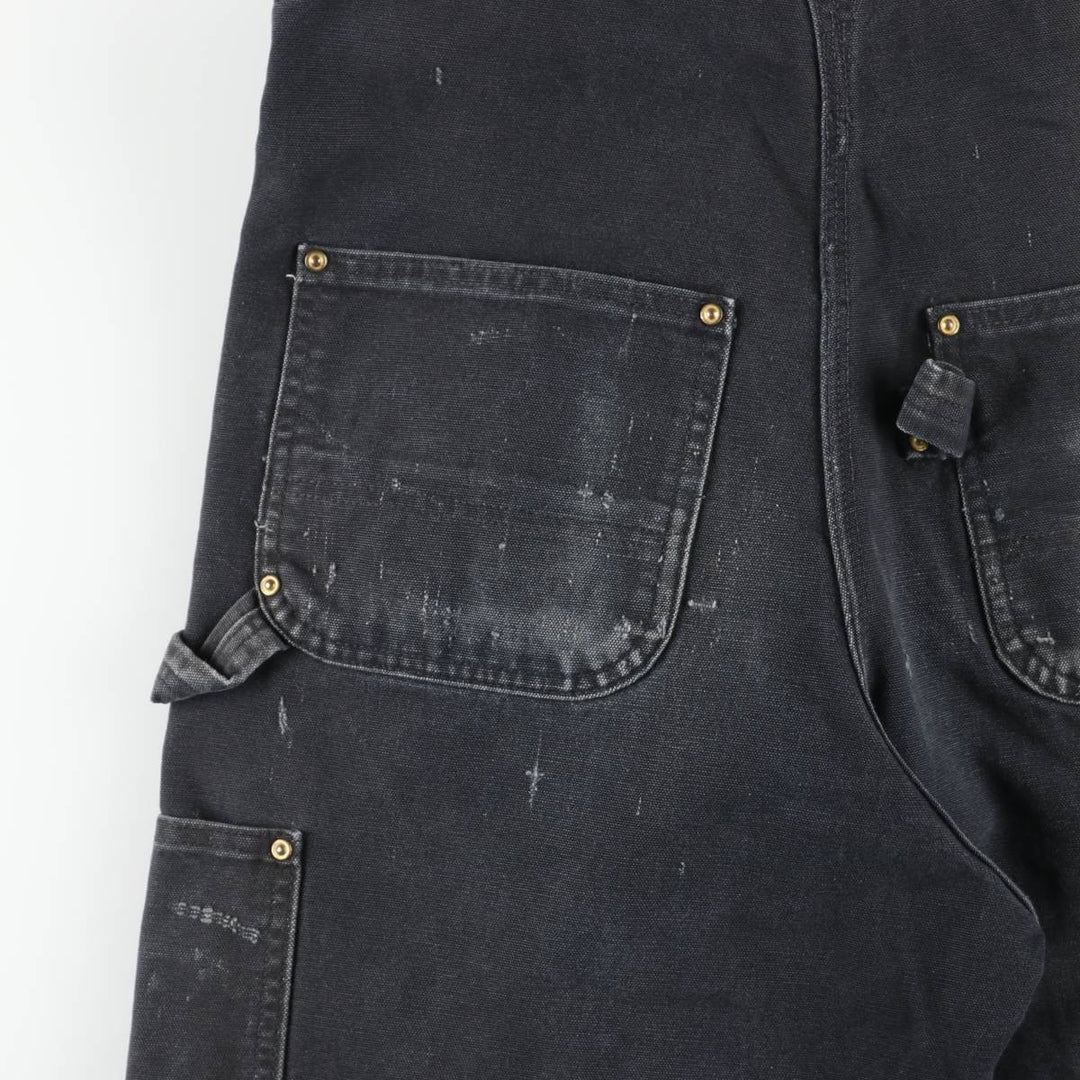 Carhartt Double Knee Duck Overalls for Men (W34 equivalent) unclear black type Vintage Second Hand