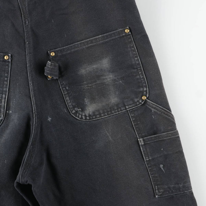 Carhartt Double Knee Duck Overalls for Men (W34 equivalent) unclear black type Vintage Second Hand