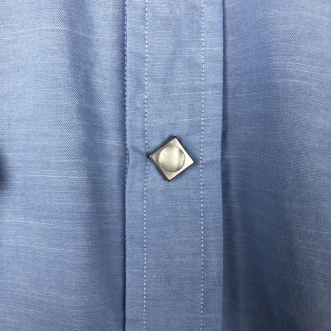 Ralph Lauren RL Western Long-Sleeve Western Shirt, Men's Size L (approx.) cotton blue type Vintage Second Hand