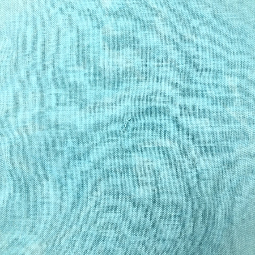 Ralph Lauren POLO by Ralph Lauren CLASSIC FIT Long-Sleeve Western Shirt, Men's Size M (approx.) linen Emerald green Vintage Second Hand